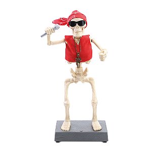 CAVEIRA HALEY COM SOM E MOVIMENTO 35CM C/1 UN HALLOWEEN