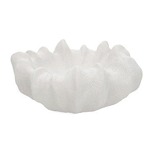 CENTRO DE MESA EM CERAMICA OFF WHITE MART 26cm