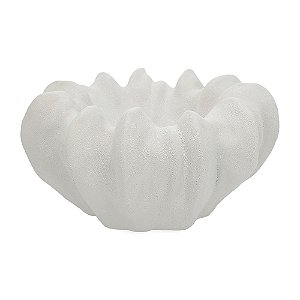 CENTRO DE MESA EM CERAMICA OFF WHITE MART 24cm