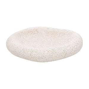 CENTRO DE MESA ORGANICO EM CERAMICA OFF WHITE MART 30cm