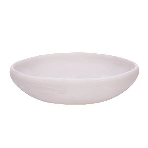CENTRO DE MESA ORGANICO EM POLIRRESINA OFF WHITE MART 37,5CM
