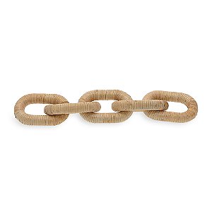 ESCULTURA CORRENTE EM RATTAN NATURAL MART 46,5cm