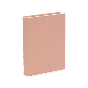 LIVRO-CAIXA EM MDF COM REVESTIMENTO EM PU ROSE MART