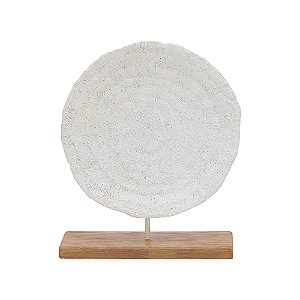 ESCULTURA CORAL EM POLIRRESINA OFF WHITE MART