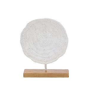 ESCULTURA CORAL EM POLIRRESINA OFF WHITE MART