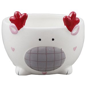 BOWL RENA NATALINA DECORATIVA EM CERAMICA  - 13CM