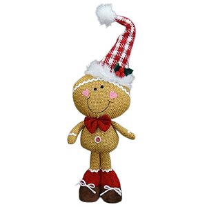 BONECO GINGER DECORATIVO COM CHAPEU EM PE - 40CM