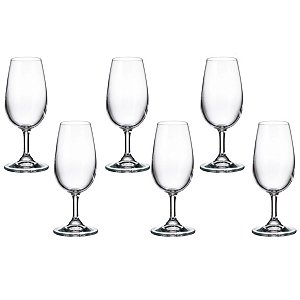 JOGO DE 6 TAÇAS DE CRISTAL ISO GASTRO 210ML BOHEMIA
