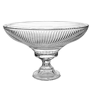CENTRO DE MESA EM VIDRO JENNIE INCOLOR 35CM HAUSKRAFT