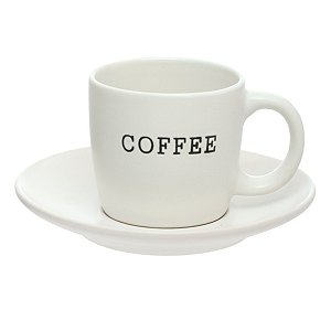 JOGO DE 4 XICARAS CAFE CREMONA COM PIRES 130ML HAUSKRAFT