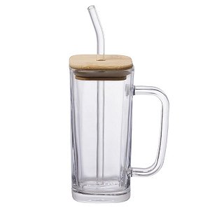 CANECA COM TAMPA E CANUDO ACCIO 290 ML HAUSKRAFT