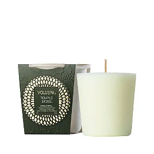 REFIL VELA VOLUSPA COPO VIDRO CLASSICO 60H TEMPLE MOSS