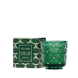MINI VELA VOLUSPA  COPO VIDRO VOTIVE 25H NOBLE FIR GARLAND