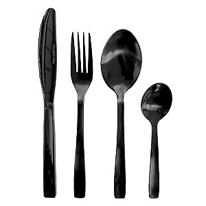 FAQUEIRO 24 PCS ACO INOX SANTORINI BLACK MEK