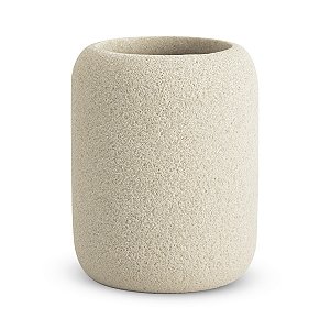 COPO PORTA ESCOVA DE DENTES EM POLIRRESINA BEGE MART 10CM