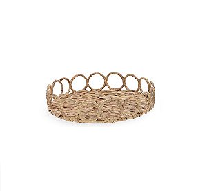 BANDEJA EM FIBRA NATURAL REDONDA MART 39,5CM