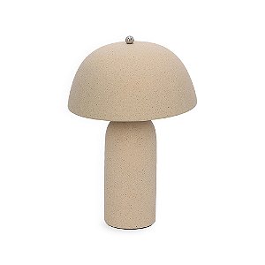 LUMINARIA EM CERAMICA CINZA MART 43,5cm