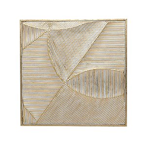 QUADRO EM METAL DOURADO MART 82,5CM