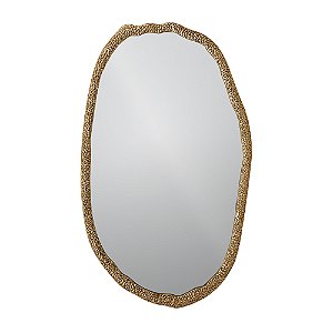ESPELHO EM METAL DOURADO MART 100CM