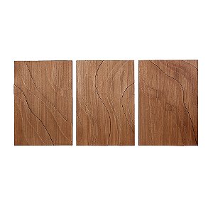 TRIO DE QUADRO EM MADEIRA MART