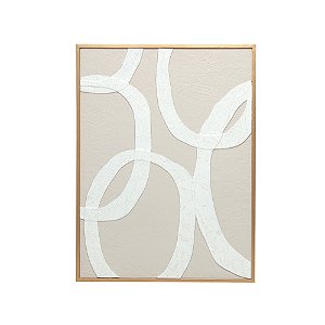 QUADRO EM METAL BEGE MART 82cm
