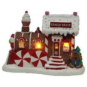VILA NATALINA LOJA NATAL GINGERBREAD TREM SORVETERIA