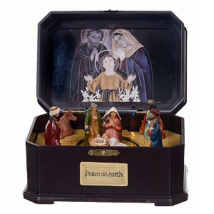 VILA NATALINA COM PRESEPIO COM LUZ E MOVIMENTO