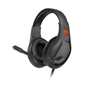 THUNDER LIGHT HEADSET GAMER  COM RGB MICROFONE COR PRETA GEONAV