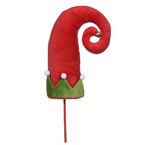CHAPEU DE ELFO NATALINO PICK VERMELHO 55CM