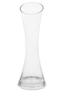 VASO TULIPA SOLITARIO VIDRO (TRANSPARENTE) 25cm DECORATIVO