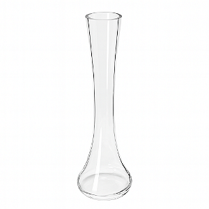 VASO TULIPA SOLITARIO VIDRO (TRANSPARENTE) 25cm DECORATIVO