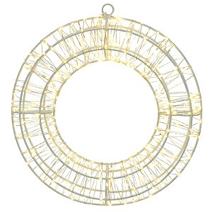 GUIRLANDA DECOR 480 LED BRANCO QUENTE 30X6X30CM FLORARTE