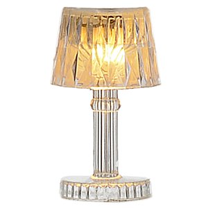 LUMINARIA EM  ACRILICO LED BRANCO QUENTE 8,5X4CM FLORARTE