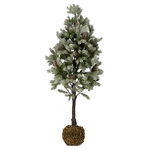 ARVORE DE NATAL DECORATIVA COM PINHAS - 110CM