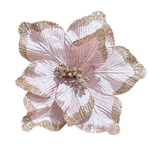 FLOR NATALINA POINSETIA ROSA DECORATIVA