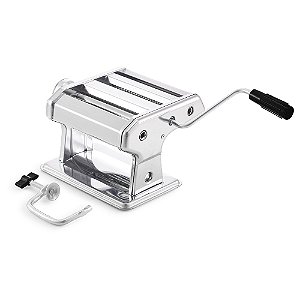 MAQUINA DE MACARRAO MANUAL PASTA EM INOX C/ REGULAGEM MEK