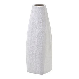 VASO DECORATIVO EM PORCELANA NA COR BRANCO 26CM