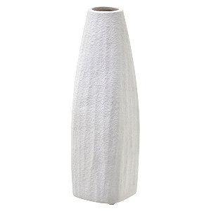 VASO DECORATIVO EM PORCELANA NA COR BRANCO 31CM