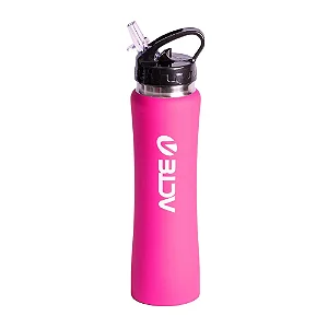 SQUEEZE TERMICO EMBORRACHADO 500ML ROSA ACTE