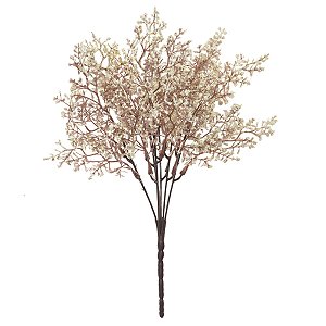 BUQUE DE GYPSO COM 18 BOTOES CREME 33CM FLORARTE