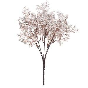 BUQUE GYPSO COM 18 BOTOES BRANCOS 33CM FLORARTE