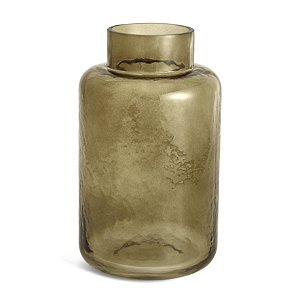 VASO DECORATIVO EM VIDRO AMBAR MART