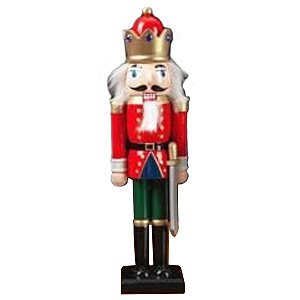 BONECO QUEBRA NOZES COM ESPADA CINZA - 30CM