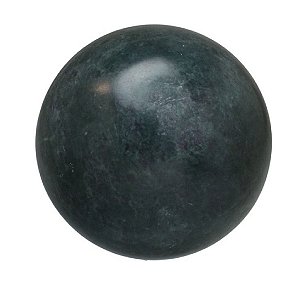ESCULTURA ESFERA DECORATIVA EM MARMORE PRETO 10CM