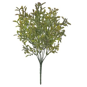FOLHAGEM GRASS PLASTICO 35 RAMOS VERDE OUTONO 33CM FLORARTE