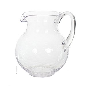 JARRA ACRILICO MARTELADO TRANSPARENTE 2L FLORARTE