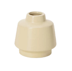 VASO BOJUDO EM CERAMICA BEGE MART