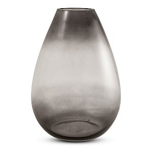 VASO BOJUDO EM VIDRO CINZA MART 41,5CM