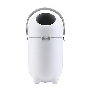 LIXEIRA ANTI ODOR 10L PARA FRALDAS E RESIDUOS OIKOS BRANCO