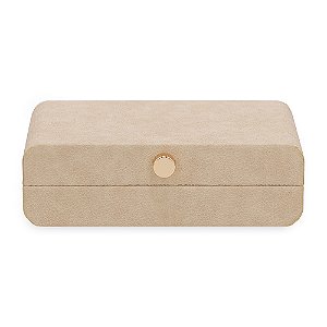CAIXA DECOR ARREDONDADA EM MDF REVESTIMENTO EM PU 24cm MART